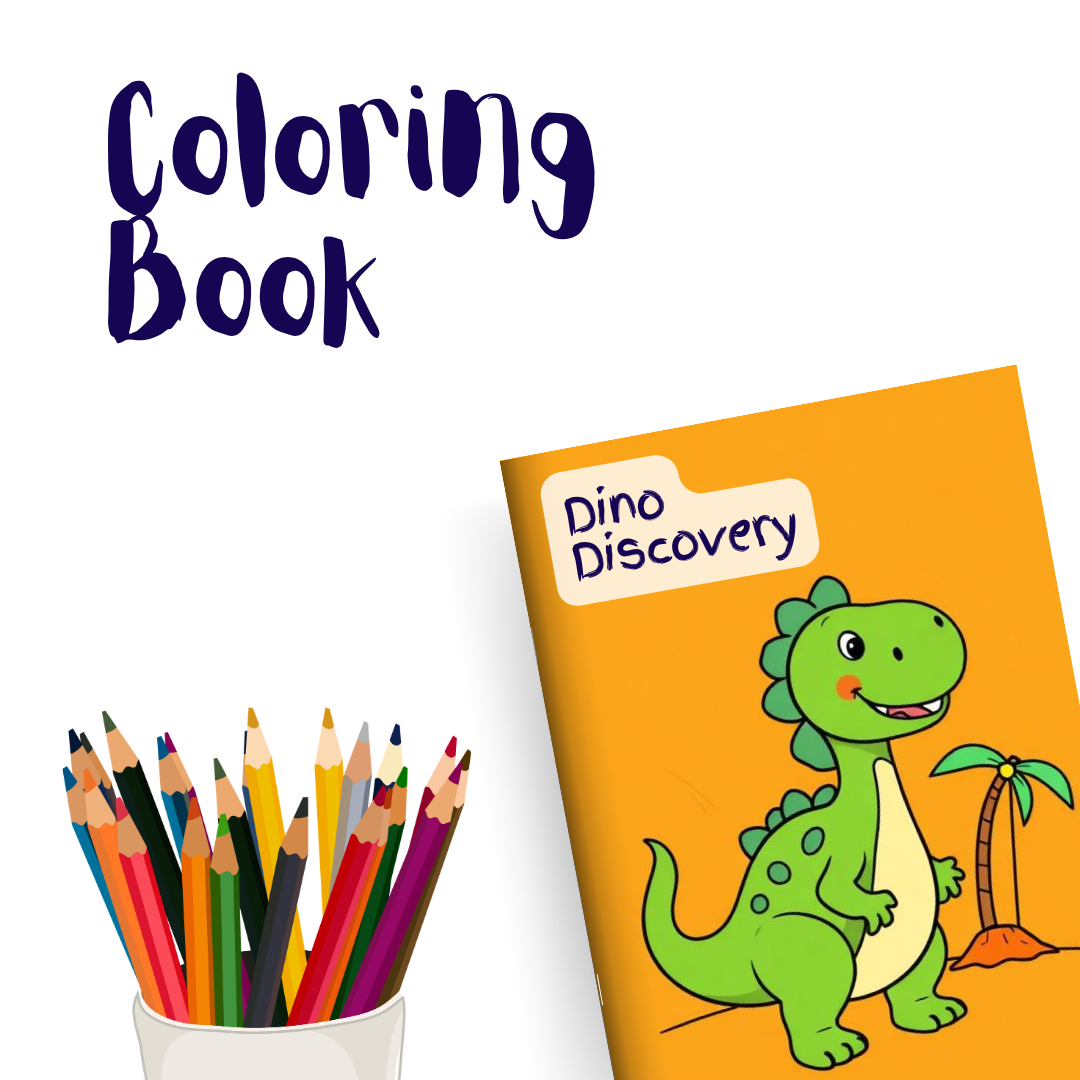 Dino Discovery – 1 Coloring Book