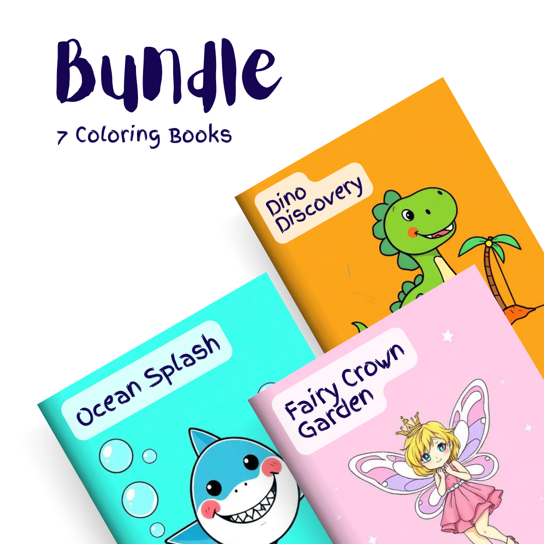 Adventure & Magic Bundle – 7 Coloring Books