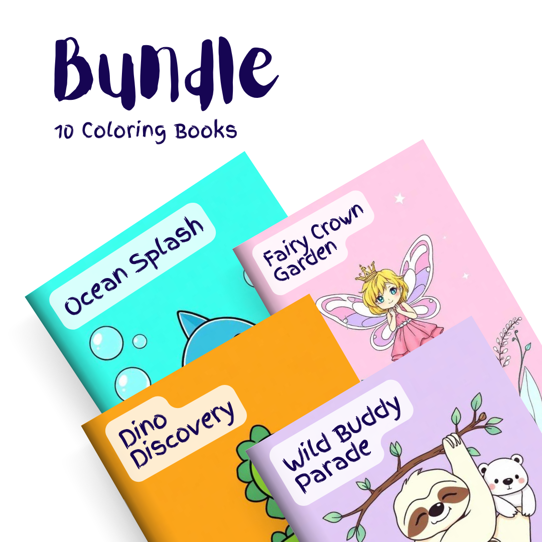 Big Imagination Bundle – 10 Coloring Books