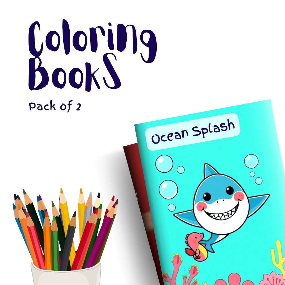 Ocean Splash – 2 Coloring Books