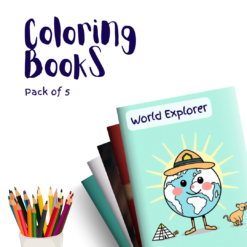 World Explorer – 5 Coloring Books